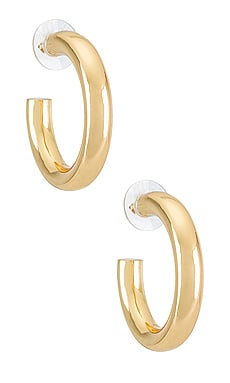 BaubleBar Dalilah Medium Tube Hoop Earrings