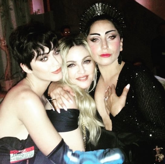 In one incredible pop-star mashup, Katy Perry linked up with Madonna and Lady Gaga for a photo.