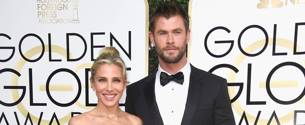 Chris Hemsworth and Elsa Pataky at the 2017 Golden Globes