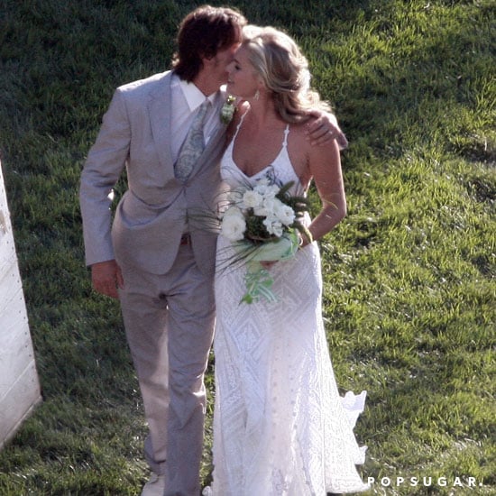 Rebecca Romijn and Jerry O'Connell tied the knot at their Calabasas