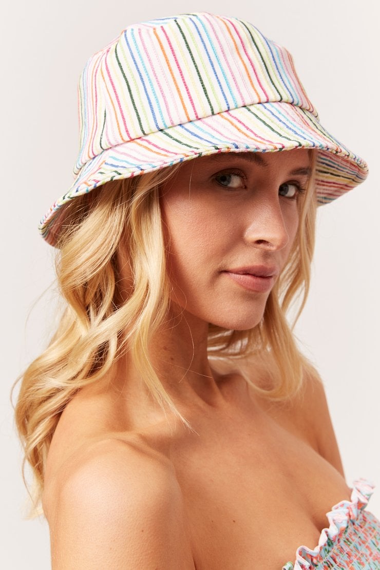 Lele Sadoughi x Solid & Striped Bucket Hat