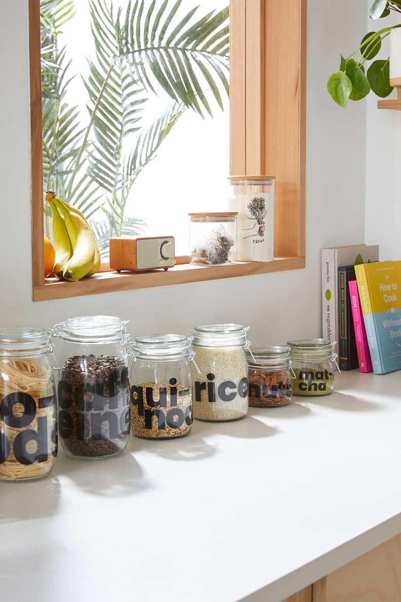 Food Storage Containers With Rotating Lids, Airtight Jars Storage