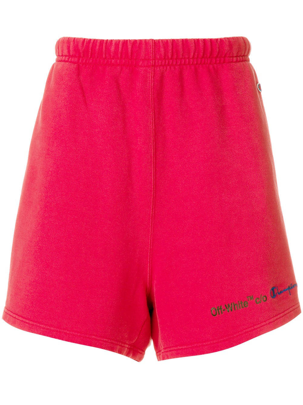 Off white champion red shorts online