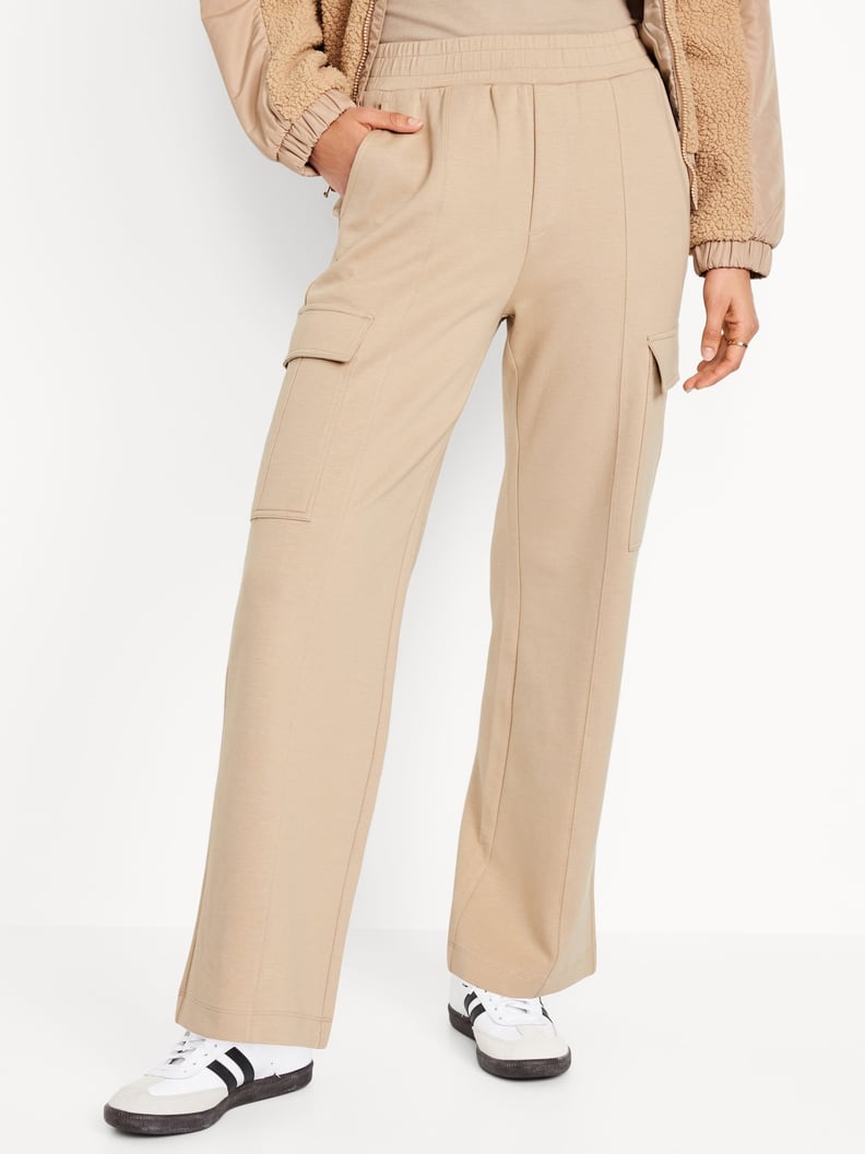 Old Navy High-Waisted Dynamic Fleece Cargo Trouser Pants