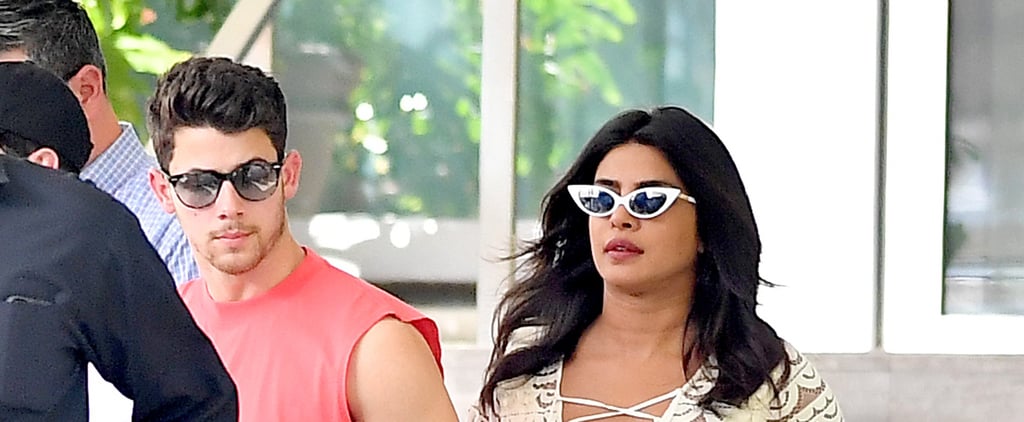 Priyanka Chopra's Gold Sandals Are Sparkly, but Her Cheeky Yellow Swimsuit Has Our Full Attention