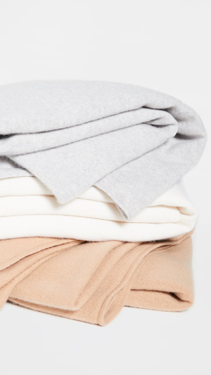 Bop Basics Cashmere Throw Blanket Cute and Cozy Blankets POPSUGAR