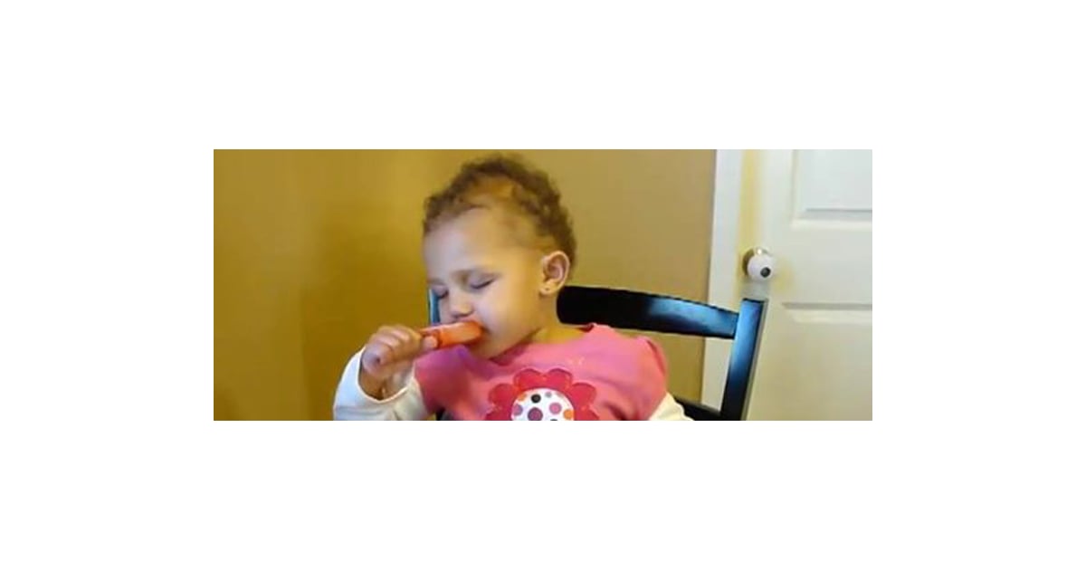 Video of Baby Falling Asleep Eating Popsicle POPSUGAR Family