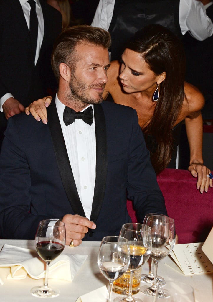 David and Victoria Beckham at Theatre Awards in London