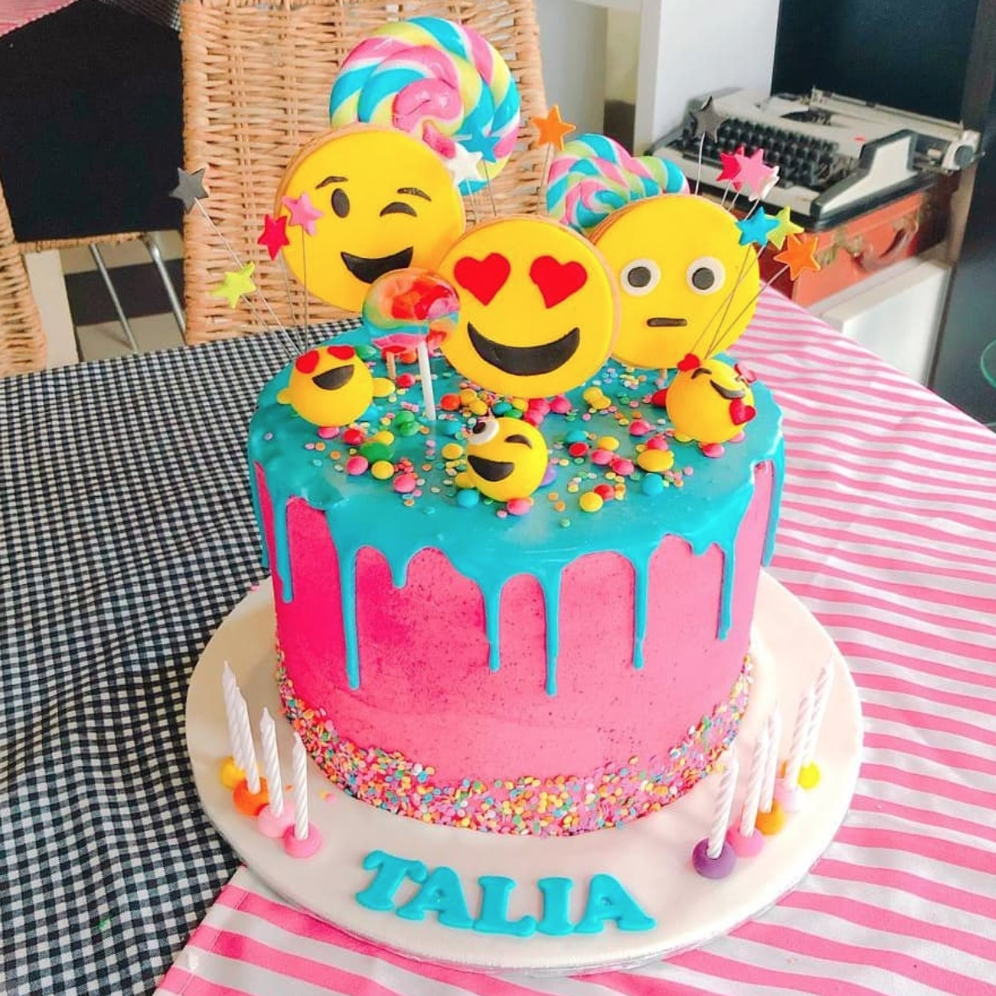Blue Drip Emoji Cake Emoji Birthday Cake Ideas Popsugar Uk Parenting Photo 13