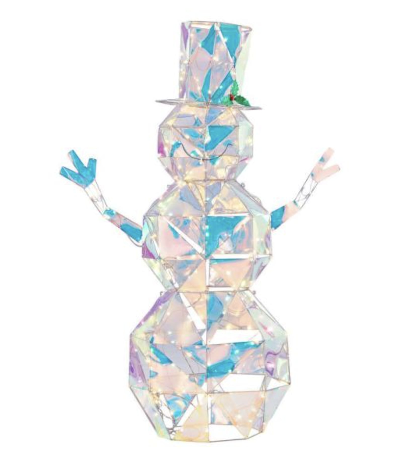 Home Depot Iridescent Snowman 54