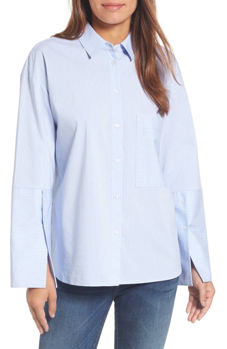 Michelle Obama's Blue Stella McCartney Shirt | POPSUGAR Fashion