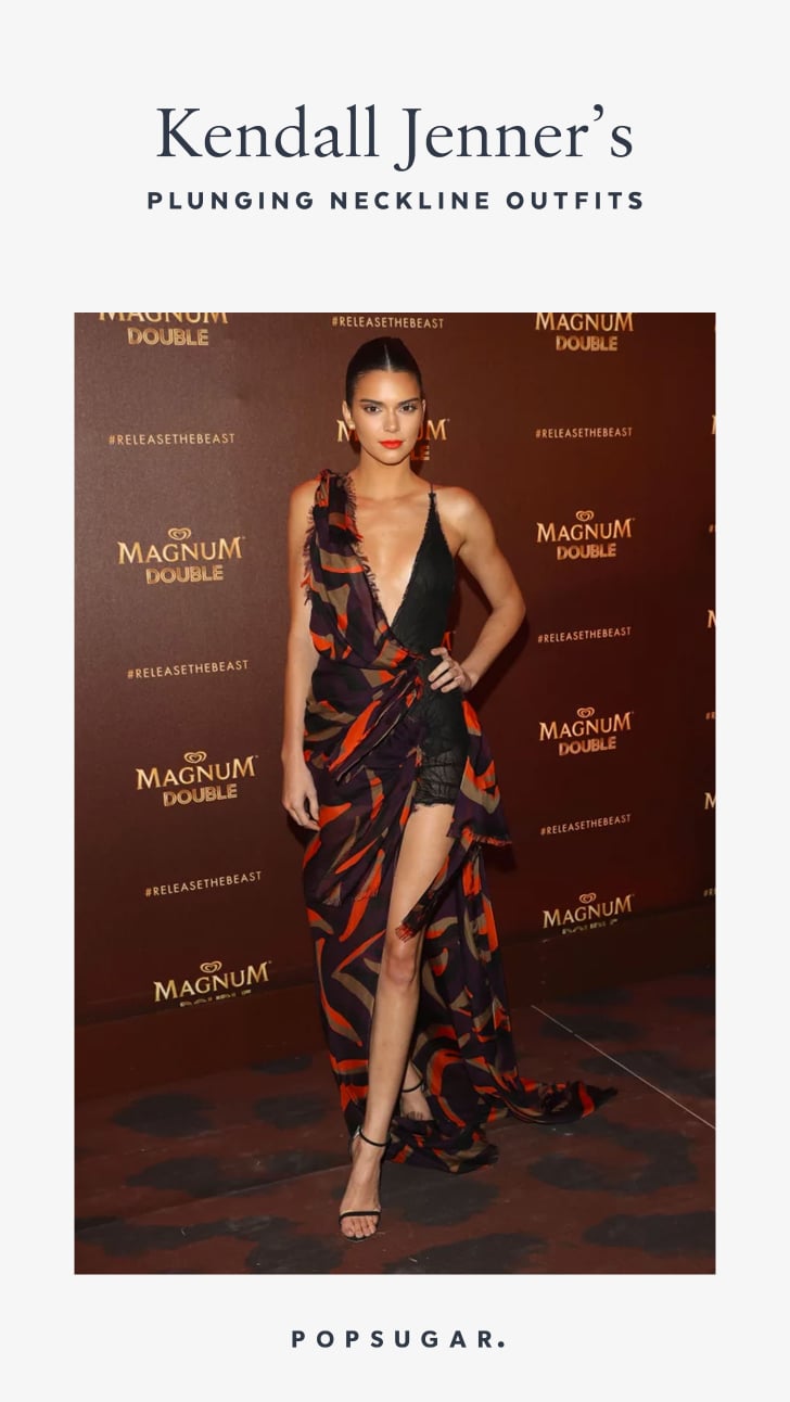 Kendall Jenner Plunging Neckline Outfits
