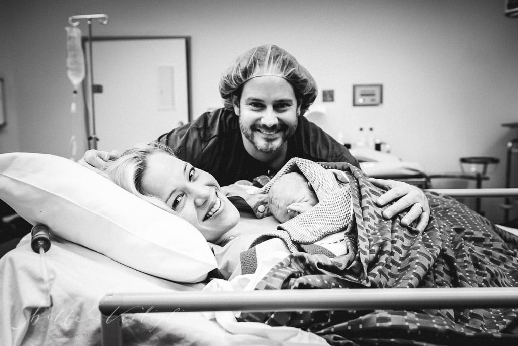 C-Section Mom Watching Baby's Birth