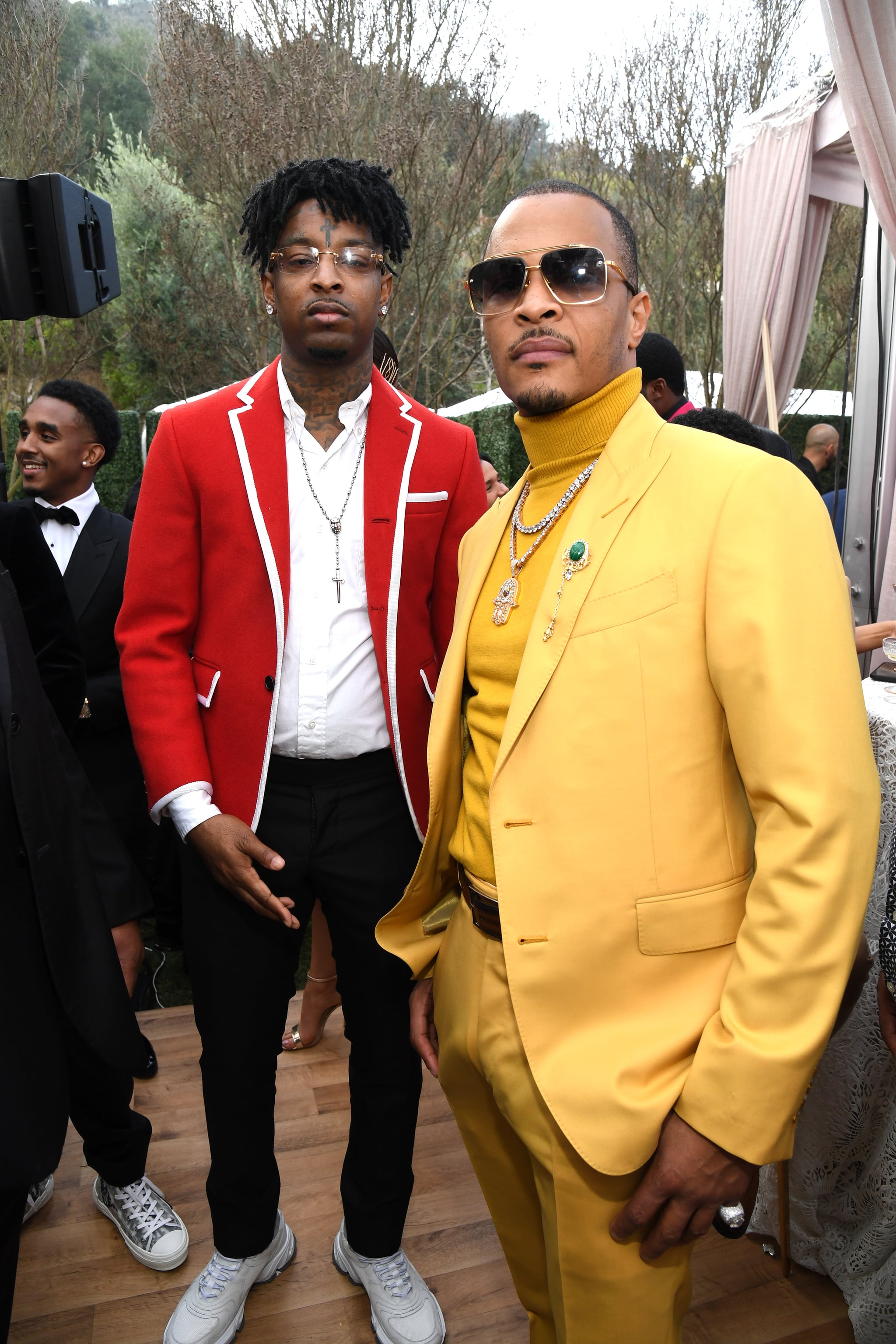 21 Savage and T.I. at the 2020 Roc Nation Brunch in LA, Seeing Stars!  Beyoncé and JAY-Z's Roc Nation Brunch Brings Out Some of Music's Finest