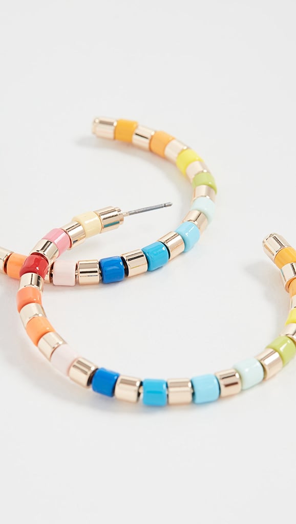 Roxanne Assoulin Golden Rainbow U-Tube Hoop Earrings