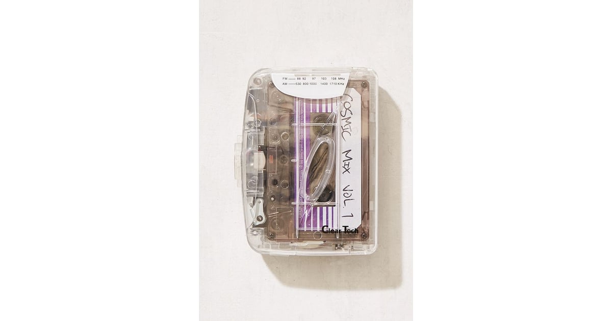 Clear Cassette Player Retro Music and Tech at Urban Outfitters