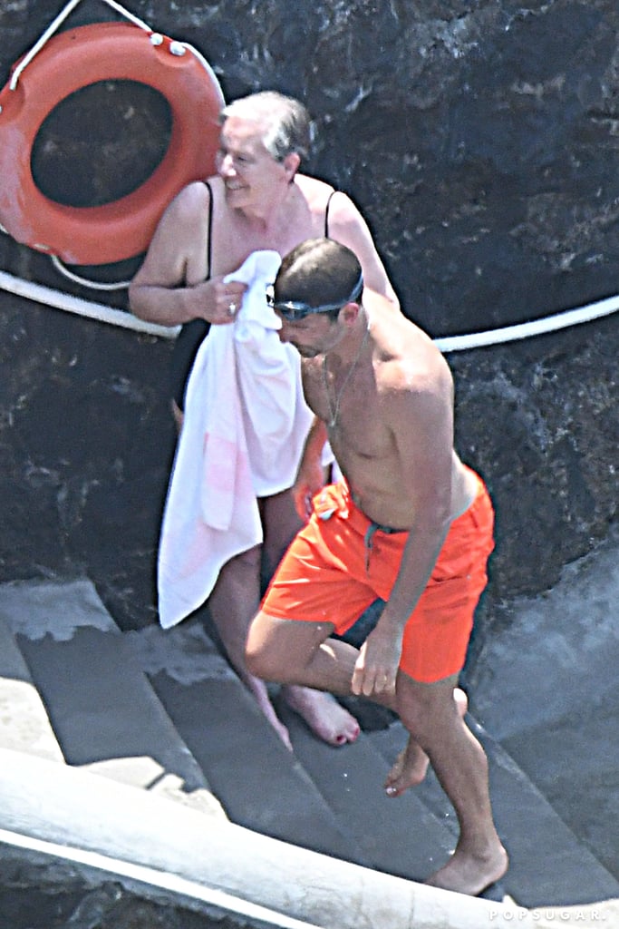 Bradley Cooper and Irina Shayk on the Beach in Italy 2018