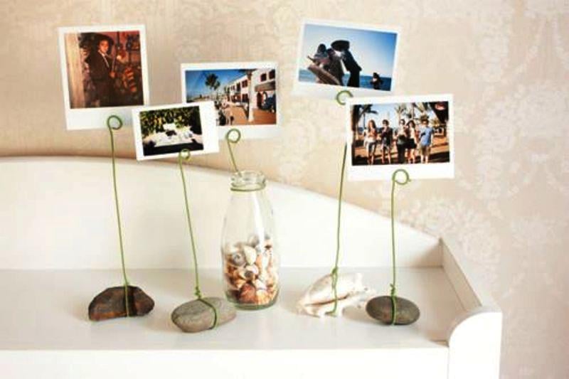 5. DIY Rock Photo Holders