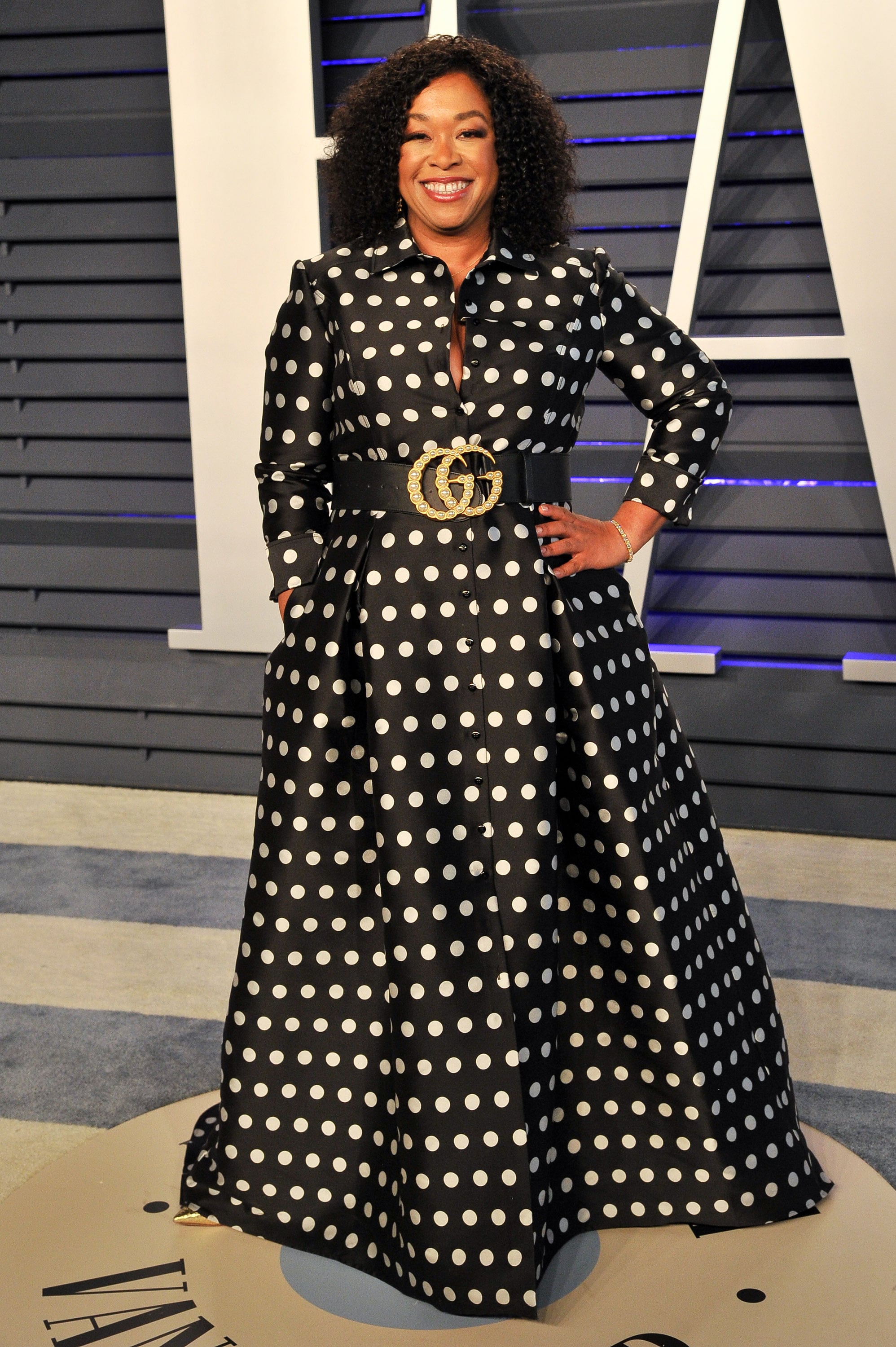 BEVERLY HILLS, CALIFORNIA - FEBRUARY 24: Shonda Rhimes attends the 2019 Vanity Fair Oscar Party hosted by Radhika Jones at Wallis Annenberg Centre for the Performing Arts on February 24, 2019 in Beverly Hills, California. (Photo by Allen Berezovsky/Getty Images)