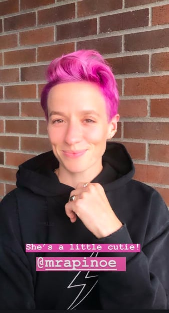 Megan Rapinoe's Magenta Hair Colour