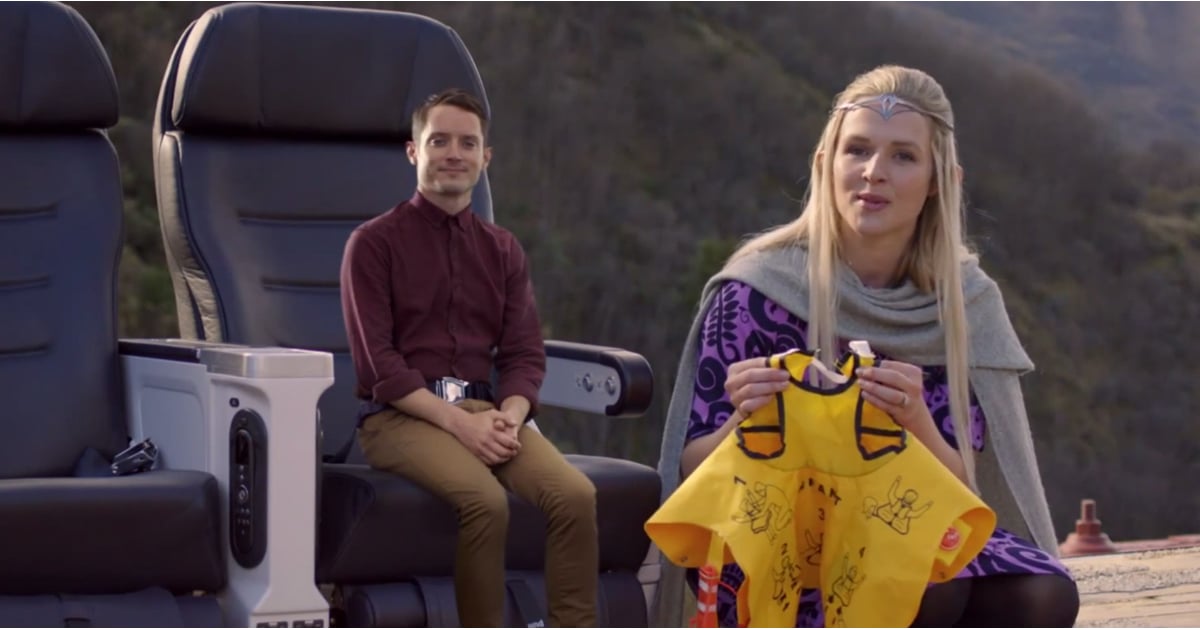 Elijah Wood in Air New Zealand's Safety Video POPSUGAR Celebrity