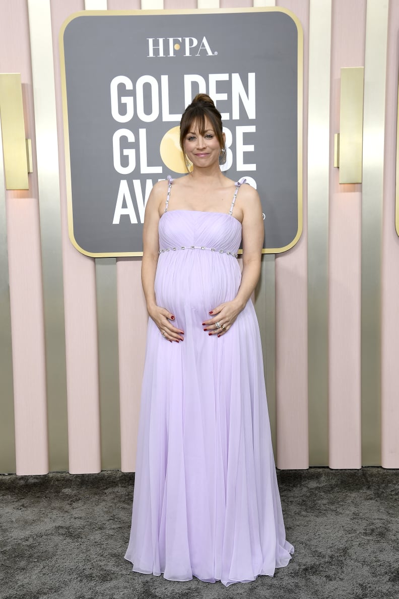 BEVERLY HILLS, CALIFORNIA - JANUARY 10: 80th Annual GOLDEN GLOBE AWARDS -- Pictured:  Kaley Cuoco arrives to the 80th Annual Golden Globe Awards held at the Beverly Hilton Hotel on January 10, 2023 in Beverly Hills, California. --  (Photo by Kevork Djanse