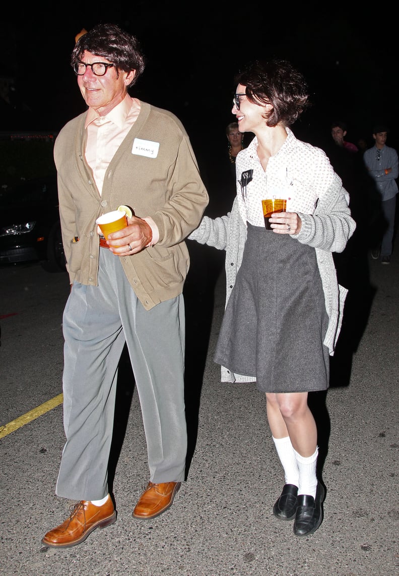 Calista Flockhart and Harrison Ford as Nerds