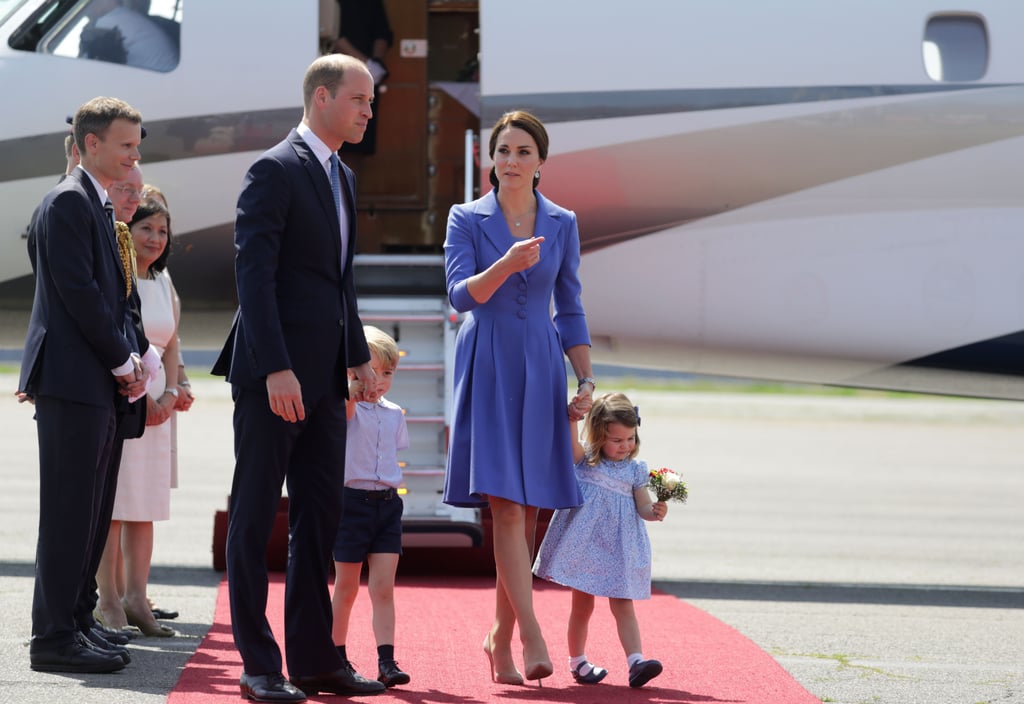 Princess Charlotte Smelling Flowers in Germany 2017