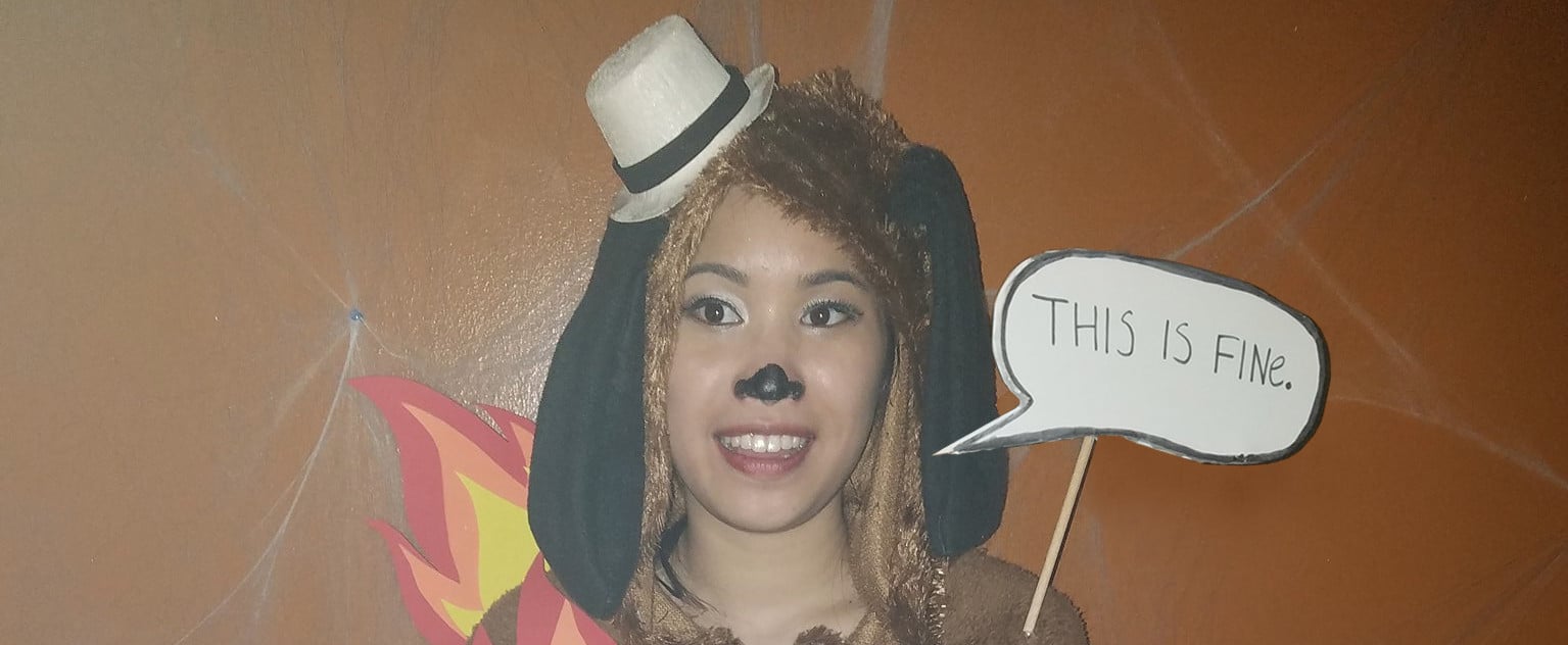 This Is Fine Dog Meme Costume Popsugar Tech
