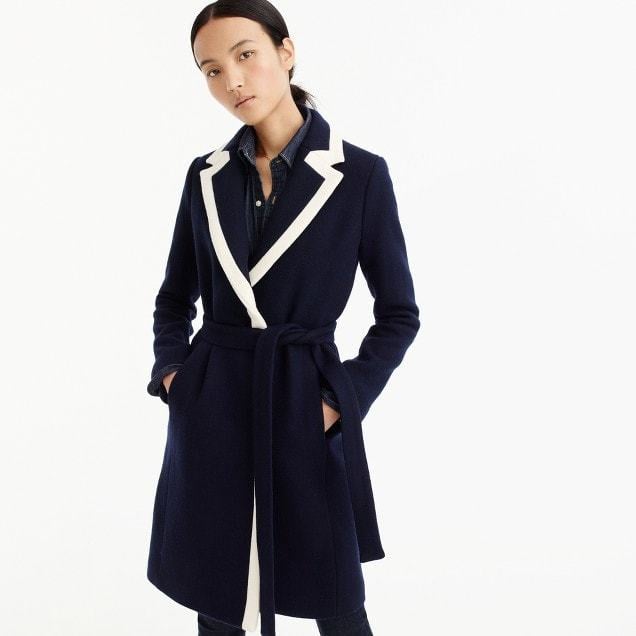 J.Crew Tipped Topcoat