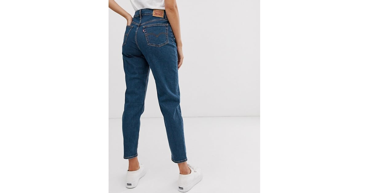 levi's exposed button mom jean