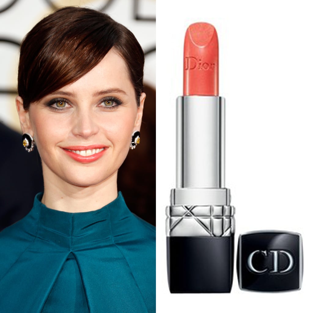 Felicity Jones at the Golden Globes
