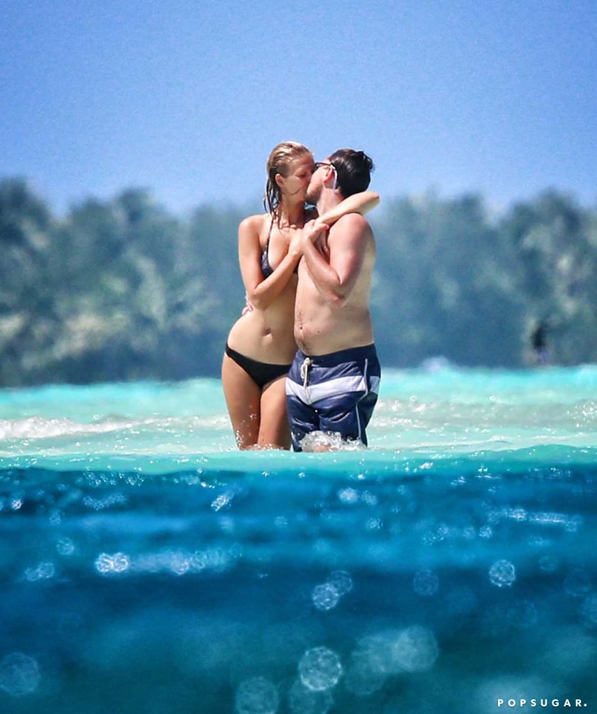 While vacationing in Bora Bora in April 2014, Leonardo DiCaprio and his then-girlfriend, model Toni Garrn, made out in the ocean.
