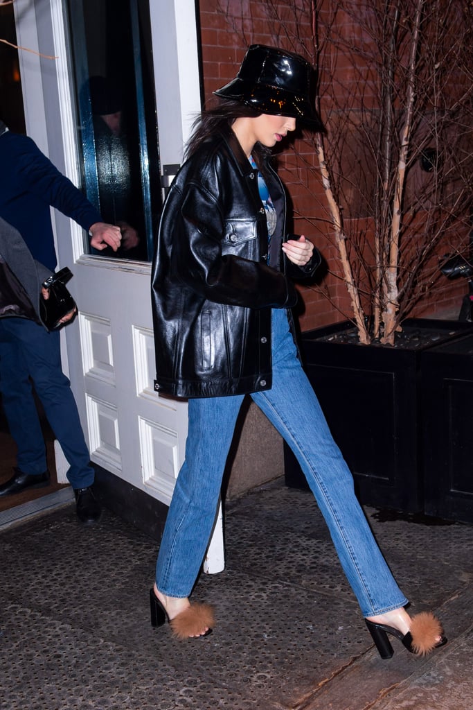 Kendall Jenner Fuzzy Heels Ben Simmons Feb. 2019