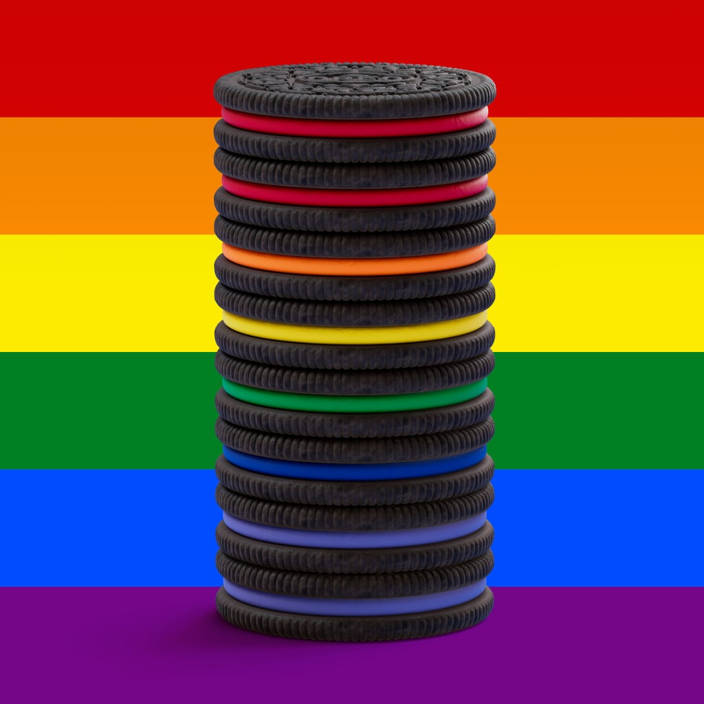 Oreo Gay Pride Flag Cookie Arrangement