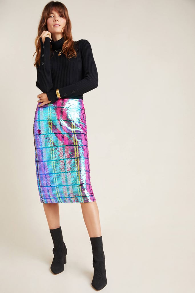 Eva Franco Dione Sequinned Pencil Skirt