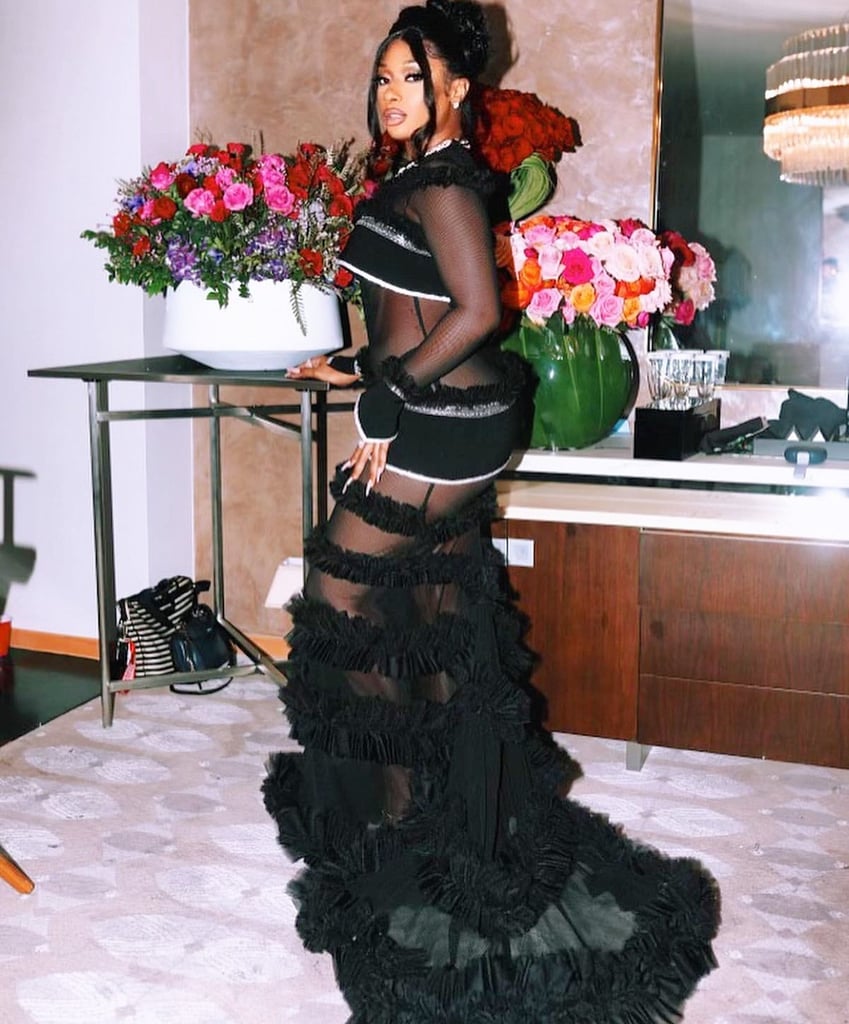 Megan Thee Stallion's Black Christian Siriano Grammys Dress