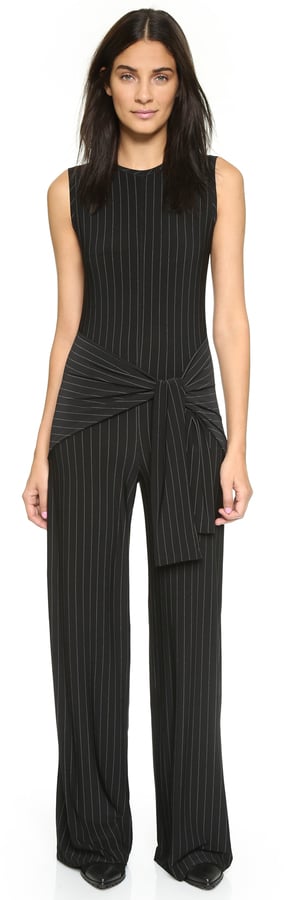 Norma Kamali Kulture Tie Front Jumpsuit ($150)