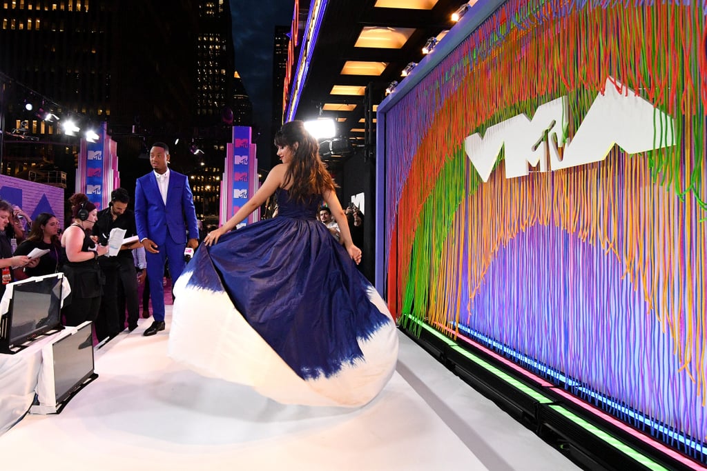 Camila Cabello's Blue Oscar de la Renta Dress at VMAs 2018