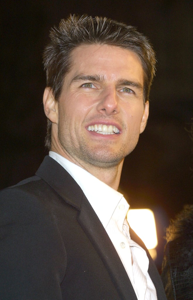 Tom Cruise posed at the Vanilla Sky premiere in December 2001.