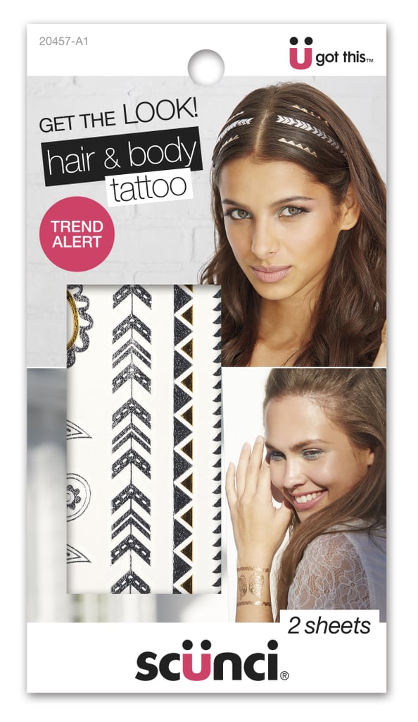 Scünci Hair and Body Tattoos ($5, available at your local Target)