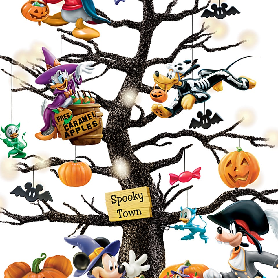 Disney "Trick Or Treat" Illuminated Halloween Tabletop Tree