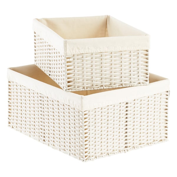 Pantry Woven Rectangular Storage Bins Paltrow's Hamptons