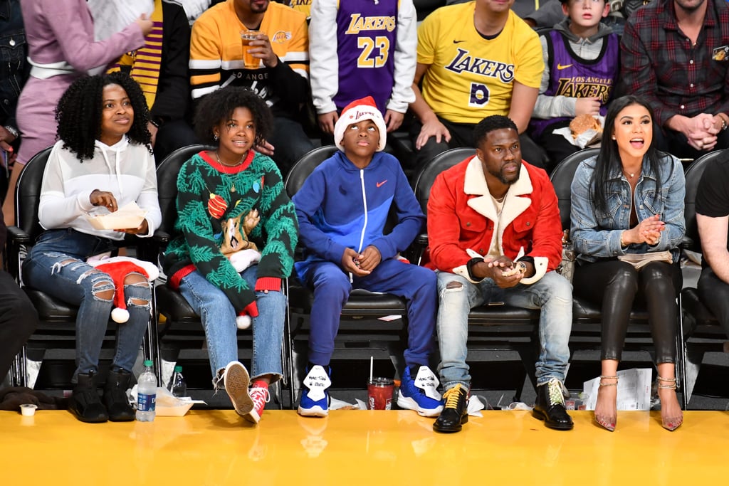 Photos of Kevin Hart With His Family and More Stars at the Christmas Day Game