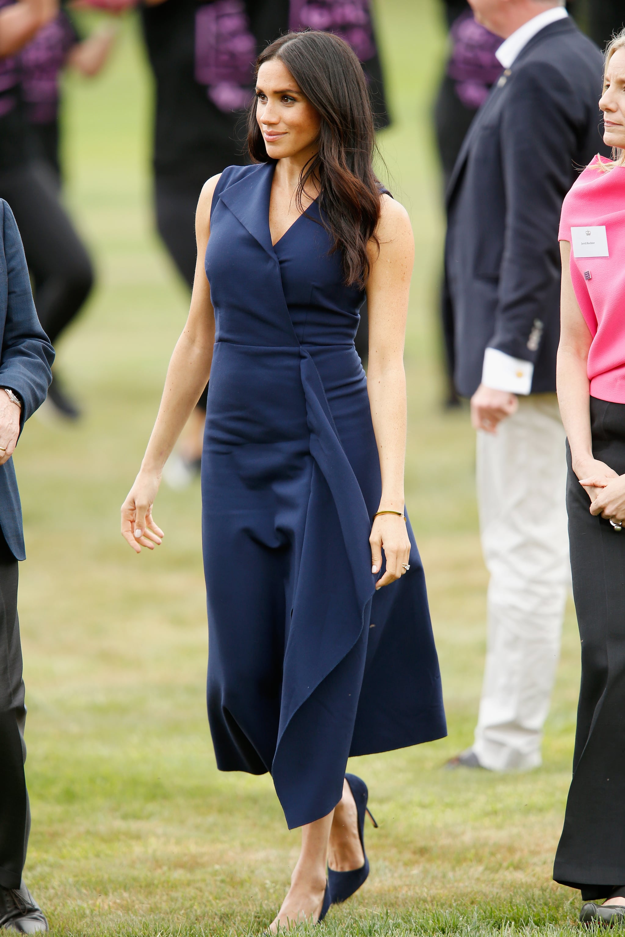 Meghan Markle Wears Dion Lee Dress October 2018 POPSUGAR Fashion UK