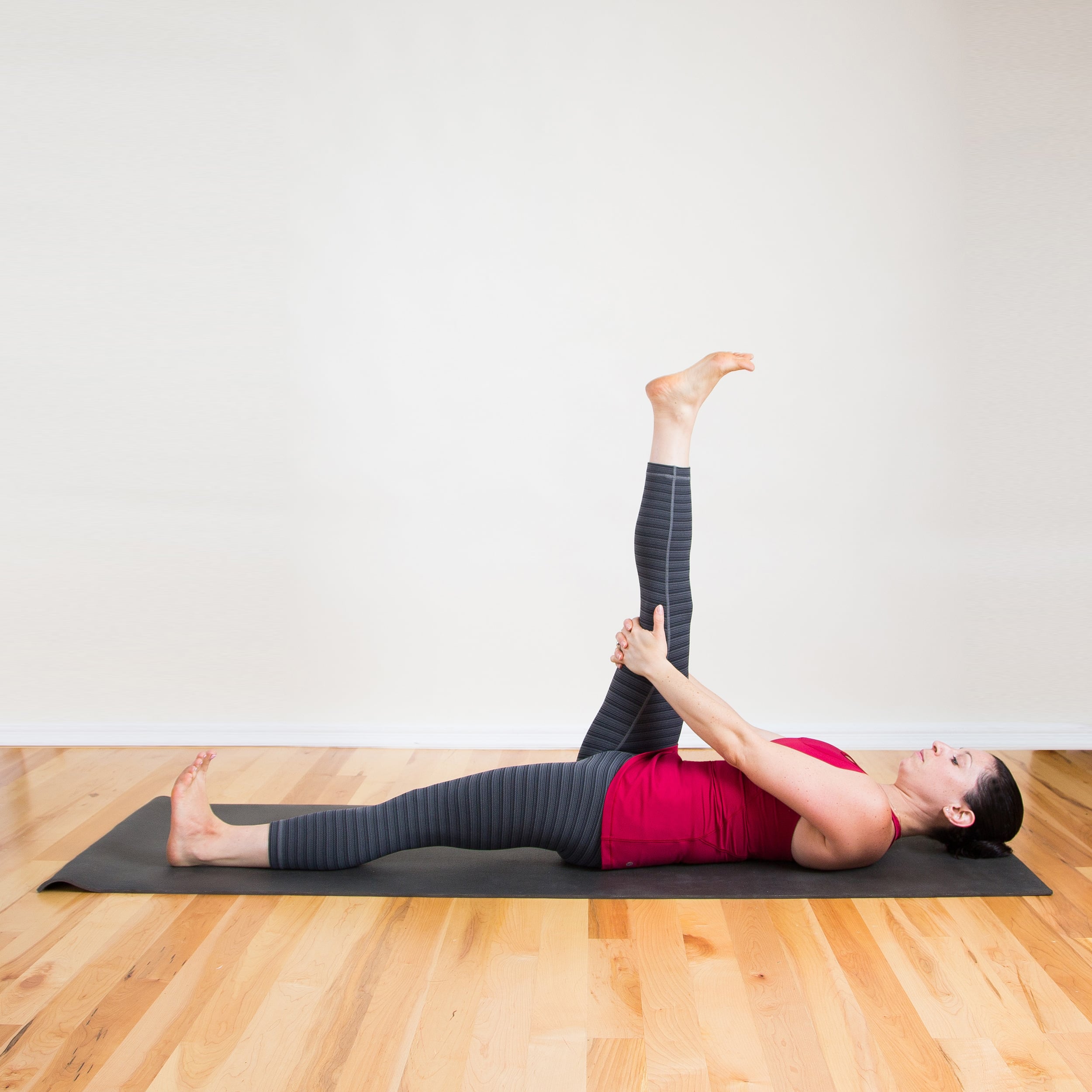 Thigh Stretch on the Mat  Online Pilates Classes 