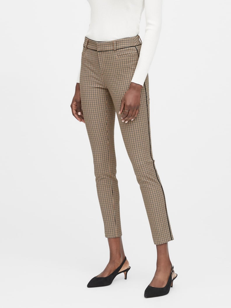 Modern Sloan Skinny-Fit Washable Pants with Piping