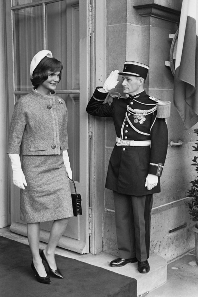 Jacqueline Kennedy at Quai d'Orsay in 1961