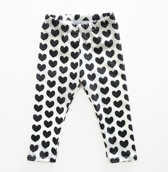 Heart Knee Patch Leggings