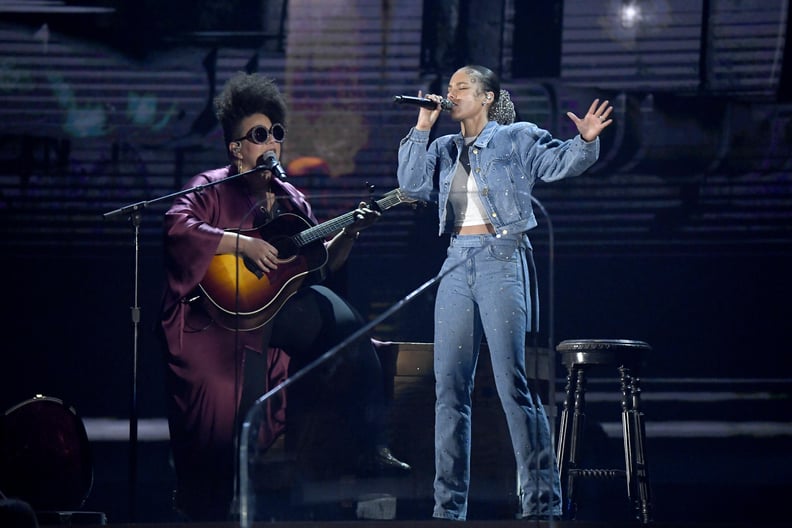 Brittany Howard and Alicia Keys at the 2020 Grammys